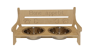 Designer Dog Homes - Bone Appetit Bench
